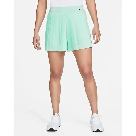 NIKE Women's Dri-FIT Ace Pleated Golf Shorts NWT Mint Foam Tennis Green Skort - Picture 6 of 15